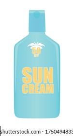 Sun protect cream. vector illustration
