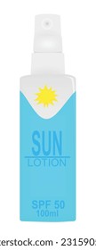 Sun protect lotion. vector illustration