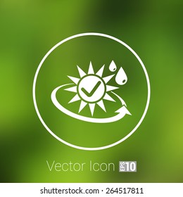 sun protection block icon sunblock skin vector isolated .
