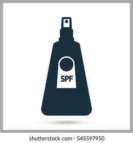 Sun protection cream icon. Simple design for web and mobile