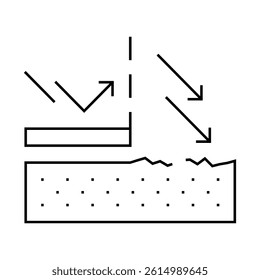 sun protection cream layer line icon vector. sun protection cream layer sign. isolated contour symbol black illustration