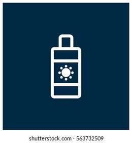 sun protection cream vector icon