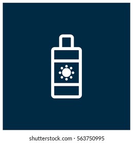 sun protection cream vector icon
