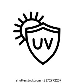 sun protection doodle icon, vector illustration