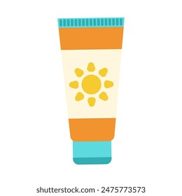 Sun Protection Essential: SPF Tube Illustration