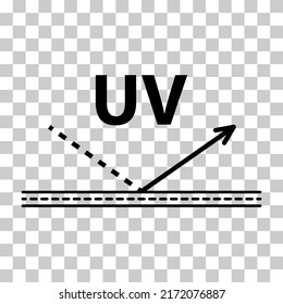 Sun protection factor icon, uv radiation block symbol, sun protect skin vector illustration .