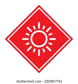 Sun protection factor icon, uv radiation block symbol, sun protect skin vector illustration .