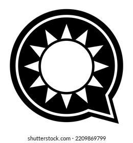 Sun protection factor icon, uv radiation block symbol, sun protect skin vector illustration .