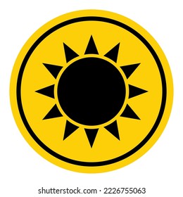 Sun protection factor icon, uv radiation block symbol, sun protect skin vector illustration .