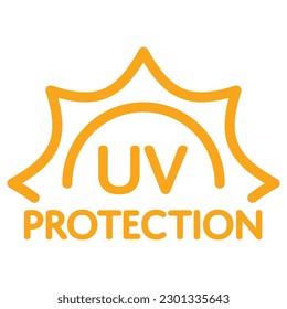 Sun protection icon, Vector simple line icon