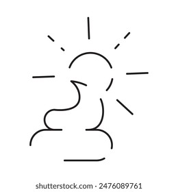 Sun Protection Related Vector Line Icon. Icons as Sunscreen, Sunglasses, UV rays exposure time and more. Summer vacation