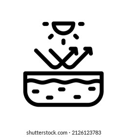 sun protection skin uv dermatology wellness single isolated icon with outline style