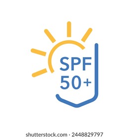 Sun protection. SPF Icon. Logo. Vector graphics