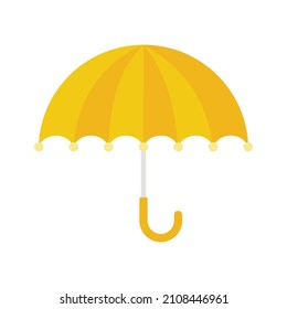 Sun Protection Umbrella Icon. Flat Illustration Of Sun Protection Umbrella Vector Icon Isolated On White Background