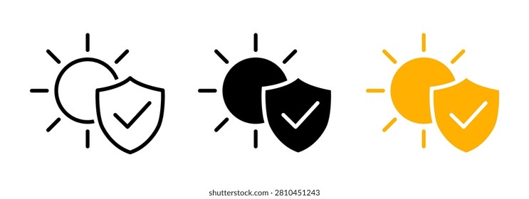 Sun protection, uv protection, shield with sun