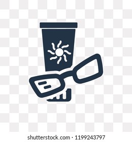 Sun protection vector icon isolated on transparent background, Sun protection transparency concept can be used web and mobile