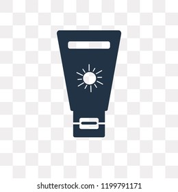 Sun protection vector icon isolated on transparent background, Sun protection transparency concept can be used web and mobile