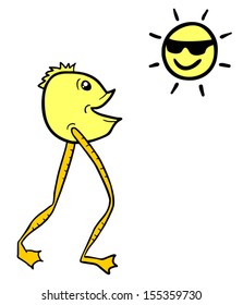 Sun and puppet