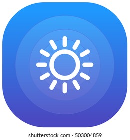 Sun Purple - blue circular UI/UX App Icon / Logo Design