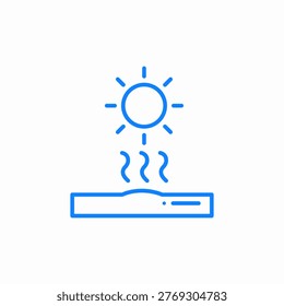 sun radiation icon sign vector