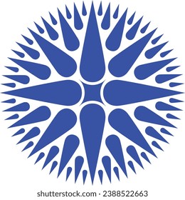 Sun ray. Blue vector. gathering circle. circular vector. blue illustration. line art. star light