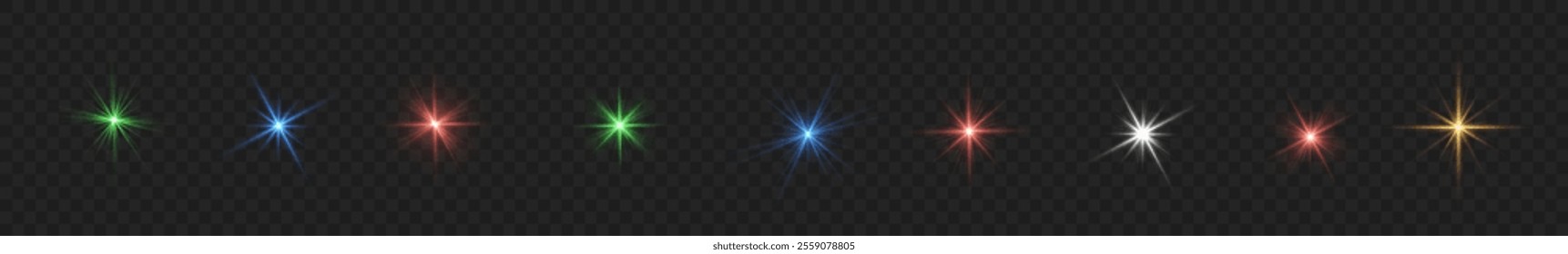 Sun ray glow abstract shine light effect starburst beam sunshine glowing isolated image. Lights flare, star flash light, white sun rays, png. Realistic sun rays. 