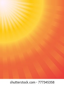 sun ray hot summer orange yellow gradien vector abstract background