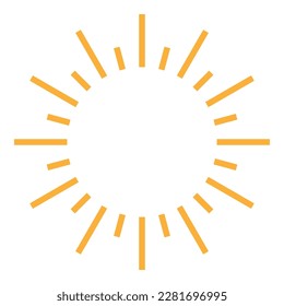 Plantilla de diseño de logotipo de icono de Sun ray