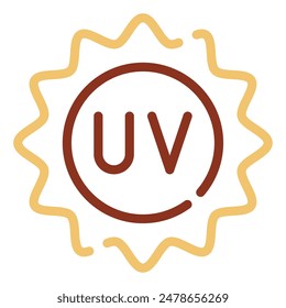 Sun Ray icon for web, app, infographic etc