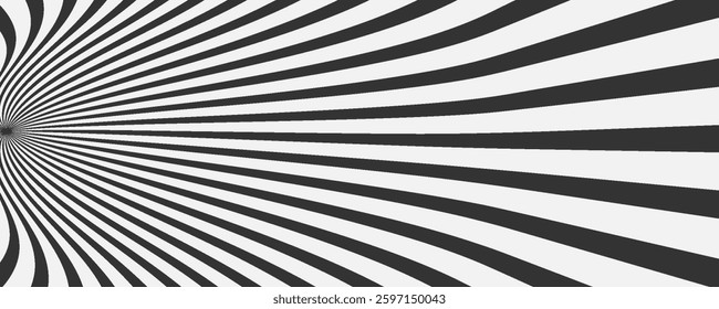 Sun ray light. Sun rays background. Radial burst. Sunburst black pattern isolated on white background. Beams line. Radiate sunlight. Comic effect texture.