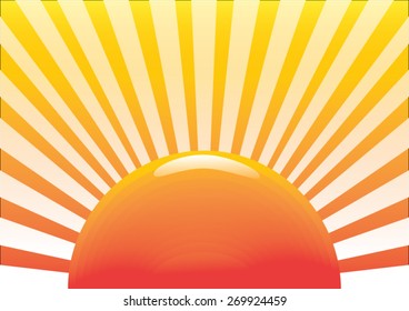 sun with ray star burst  background