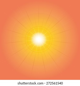 sun with ray star burst background
