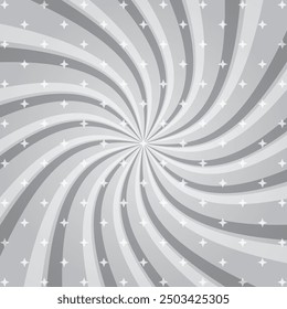 Sun ray vector abstract illustration. Retro and vintage summer grey design