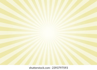 Sun ray vector background. Yellow sunburst illustration. Sun ray vector background. Pale Goldenrod radial beam sunrise or sunset light retro sunburst glowing background.