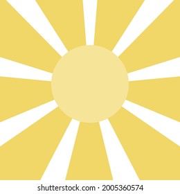 Sun rays abstract background. Vector rays on white background
