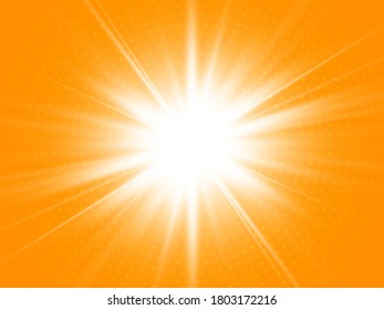 Sun with rays. Abstract vector explosion.