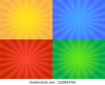 Sun rays background abstract pattern vector