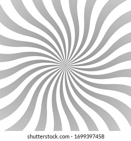 Sun rays background. Gray radiate sun beam, burst effect. Sunbeam light flash boom. Template poster sale. Sunlight star, sunrise glow burst. Solar radiance glare, retro design Vector illustration
