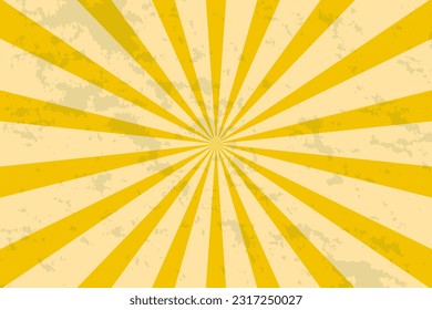 Sun rays background, psychedelic retro 60s 70s design. Fun hippie background. Vector wallpaper templates. Circus poster template.