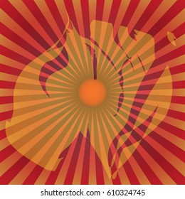 Sun rays background. Sunset