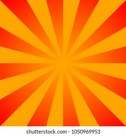Sun rays background, vector illustration. 
Sun rays pattern. Vector background sun rays with retro color. Sun rays design for web. Sunbeams background. SUNbeams Sunburst Pattern. Retro design. Red