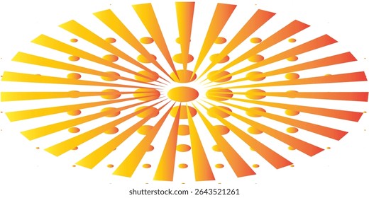 Sun rays background. Vector illustration