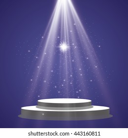 Sun rays, beams on transparent background. Vector illustration.