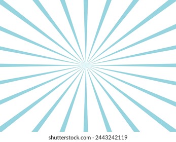 Sun rays Blue and white sunburst background