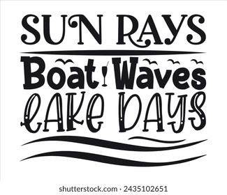 Sonnenstrahlen Boot Wellen Design