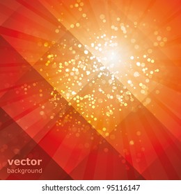 Sun Rays with Bubbles Vector