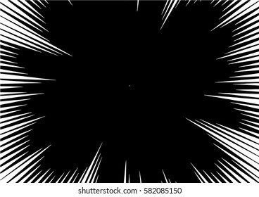Sun Rays for Comic Books Radial Background Vector