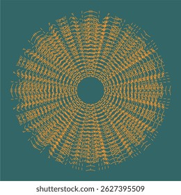 Plantilla de signo decorativo de rayos de sol