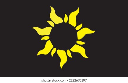 sun rays design i made on black background