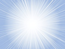 Sun Rays Emitting Intense Light_pale Concentrated Line Background_blue
